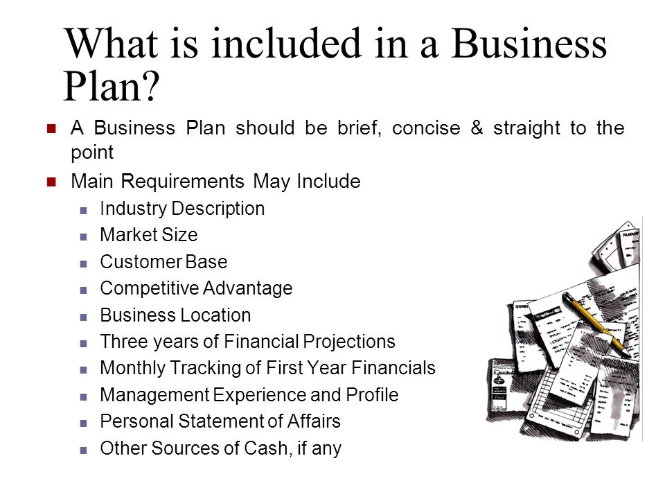 what does business plan involve